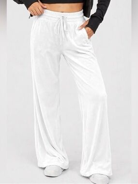 NWT Aerie Offline Bright Lights Velour Wide Leg Track Pants